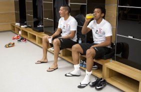 Nos vestirios antes da partida Corinthians x Botafogo, realizada esta tarde na Arena Corinthians, vlida pela 9 rodada do Campeonato Brasileiro de 2014