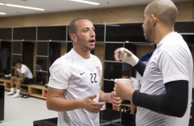 Nos vestirios antes da partida Corinthians x Botafogo, realizada esta tarde na Arena Corinthians, vlida pela 9 rodada do Campeonato Brasileiro de 2014