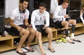 Nos vestirios antes da partida Corinthians x Botafogo, realizada esta tarde na Arena Corinthians, vlida pela 9 rodada do Campeonato Brasileiro de 2014