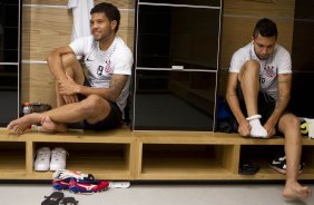 Nos vestirios antes da partida Corinthians x Botafogo, realizada esta tarde na Arena Corinthians, vlida pela 9 rodada do Campeonato Brasileiro de 2014