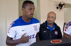 Durante o treino desta manhã em uma academia na cidade de Extrema/MG. O time faz uma intertemporada preparando-se para o próximo jogo dia 17/07 contra o Internacional/RS, na Arena Corinthians, válido pela 10ª rodada do Campeonato Brasileiro de 2014