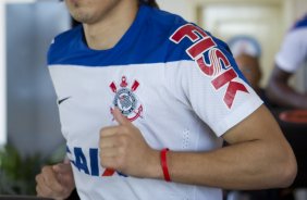 Durante o treino desta manhã em uma academia na cidade de Extrema/MG. O time faz uma intertemporada preparando-se para o próximo jogo dia 17/07 contra o Internacional/RS, na Arena Corinthians, válido pela 10ª rodada do Campeonato Brasileiro de 2014