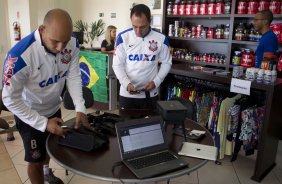 Durante o treino desta manh em uma academia na cidade de Extrema/MG. O time faz uma intertemporada preparando-se para o prximo jogo dia 17/07 contra o Internacional/RS, na Arena Corinthians, vlido pela 10 rodada do Campeonato Brasileiro de 2014