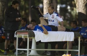 Durante o treino desta manh no Hotel Fazenda das Amoreiras, na cidade de Extrema/MG. O time faz uma intertemporada preparando-se para o prximo jogo dia 17/07 contra o Internacional/RS, na Arena Corinthians, vlido pela 10 rodada do Campeonato Brasileiro de 2014