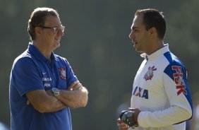 Durante o treino desta manh no Hotel Fazenda das Amoreiras, na cidade de Extrema/MG. O time faz uma intertemporada preparando-se para o prximo jogo dia 17/07 contra o Internacional/RS, na Arena Corinthians, vlido pela 10 rodada do Campeonato Brasileiro de 2014