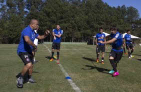 Durante o treino desta manh no Hotel Fazenda das Amoreiras, na cidade de Extrema/MG. O time faz uma intertemporada preparando-se para o prximo jogo dia 17/07 contra o Internacional/RS, na Arena Corinthians, vlido pela 10 rodada do Campeonato Brasileiro de 2014