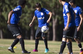 Durante o treino desta manh no Hotel Fazenda das Amoreiras, na cidade de Extrema/MG. O time faz uma intertemporada preparando-se para o prximo jogo dia 17/07 contra o Internacional/RS, na Arena Corinthians, vlido pela 10 rodada do Campeonato Brasileiro de 2014