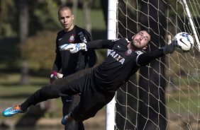 Durante o treino desta manh no Hotel Fazenda das Amoreiras, na cidade de Extrema/MG. O time faz uma intertemporada preparando-se para o prximo jogo dia 17/07 contra o Internacional/RS, na Arena Corinthians, vlido pela 10 rodada do Campeonato Brasileiro de 2014