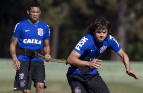 Durante o treino desta manh no Hotel Fazenda das Amoreiras, na cidade de Extrema/MG. O time faz uma intertemporada preparando-se para o prximo jogo dia 17/07 contra o Internacional/RS, na Arena Corinthians, vlido pela 10 rodada do Campeonato Brasileiro de 2014