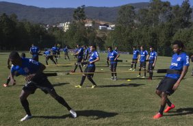 Durante o treino desta manh no Hotel Fazenda das Amoreiras, na cidade de Extrema/MG. O time faz uma intertemporada preparando-se para o prximo jogo dia 17/07 contra o Internacional/RS, na Arena Corinthians, vlido pela 10 rodada do Campeonato Brasileiro de 2014