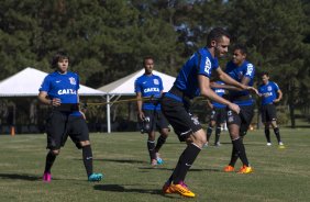 Durante o treino desta manhã no Hotel Fazenda das Amoreiras, na cidade de Extrema/MG. O time faz uma intertemporada preparando-se para o próximo jogo dia 17/07 contra o Internacional/RS, na Arena Corinthians, válido pela 10ª rodada do Campeonato Brasileiro de 2014