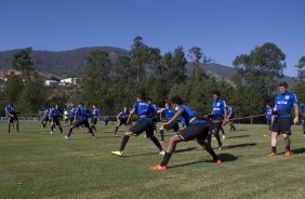 Durante o treino desta manhã no Hotel Fazenda das Amoreiras, na cidade de Extrema/MG. O time faz uma intertemporada preparando-se para o próximo jogo dia 17/07 contra o Internacional/RS, na Arena Corinthians, válido pela 10ª rodada do Campeonato Brasileiro de 2014
