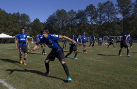 Durante o treino desta manh no Hotel Fazenda das Amoreiras, na cidade de Extrema/MG. O time faz uma intertemporada preparando-se para o prximo jogo dia 17/07 contra o Internacional/RS, na Arena Corinthians, vlido pela 10 rodada do Campeonato Brasileiro de 2014