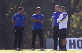 Durante o treino desta manh no Hotel Fazenda das Amoreiras, na cidade de Extrema/MG. O time faz uma intertemporada preparando-se para o prximo jogo dia 17/07 contra o Internacional/RS, na Arena Corinthians, vlido pela 10 rodada do Campeonato Brasileiro de 2014