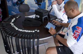 Durante o treino desta manh em um academia na cidade de Extrema/MG. O time faz uma intertemporada preparando-se para o prximo jogo dia 17/07 contra o Internacional/RS, na Arena Corinthians, vlido pela 10 rodada do Campeonato Brasileiro de 2014