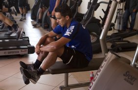 Durante o treino desta manh em um academia na cidade de Extrema/MG. O time faz uma intertemporada preparando-se para o prximo jogo dia 17/07 contra o Internacional/RS, na Arena Corinthians, vlido pela 10 rodada do Campeonato Brasileiro de 2014