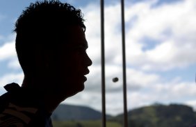 Durante o treino desta manh em um academia na cidade de Extrema/MG. O time faz uma intertemporada preparando-se para o prximo jogo dia 17/07 contra o Internacional/RS, na Arena Corinthians, vlido pela 10 rodada do Campeonato Brasileiro de 2014