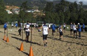 Durante o treino desta tarde no Hotel Fazenda das Amoreiras na cidade de Extrema/MG. O time faz uma intertemporada preparando-se para o prximo jogo dia 17/07 contra o Internacional/RS, na Arena Corinthians, vlido pela 10 rodada do Campeonato Brasileiro de 2014