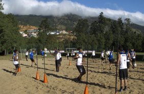 Durante o treino desta tarde no Hotel Fazenda das Amoreiras na cidade de Extrema/MG. O time faz uma intertemporada preparando-se para o prximo jogo dia 17/07 contra o Internacional/RS, na Arena Corinthians, vlido pela 10 rodada do Campeonato Brasileiro de 2014