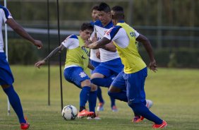 Durante o treino esta tarde no Hotel Fazenda das Amoreiras na cidade de Extrema/MG. O time faz uma intertemporada preparando-se para o prximo jogo dia 17/07 contra o Internacional/RS, na Arena Corinthians, vlido pela 10 rodada do Campeonato Brasileiro de 2014