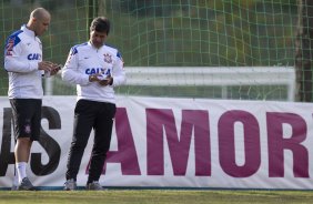 Durante o treino esta tarde no Hotel Fazenda das Amoreiras na cidade de Extrema/MG. O time faz uma intertemporada preparando-se para o próximo jogo dia 17/07 contra o Internacional/RS, na Arena Corinthians, válido pela 10ª rodada do Campeonato Brasileiro de 2014
