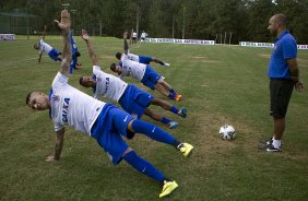 Durante o treino esta tarde no Hotel Fazenda das Amoreiras na cidade de Extrema/MG. O time faz uma intertemporada preparando-se para o próximo jogo dia 17/07 contra o Internacional/RS, na Arena Corinthians, válido pela 10ª rodada do Campeonato Brasileiro de 2014