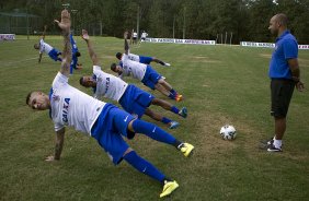 Durante o treino esta tarde no Hotel Fazenda das Amoreiras na cidade de Extrema/MG. O time faz uma intertemporada preparando-se para o prximo jogo dia 17/07 contra o Internacional/RS, na Arena Corinthians, vlido pela 10 rodada do Campeonato Brasileiro de 2014