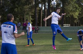 Durante o treino esta tarde no Hotel Fazenda das Amoreiras na cidade de Extrema/MG. O time faz uma intertemporada preparando-se para o prximo jogo dia 17/07 contra o Internacional/RS, na Arena Corinthians, vlido pela 10 rodada do Campeonato Brasileiro de 2014