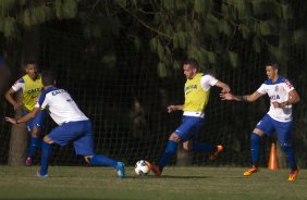 Durante o treino esta tarde no Hotel Fazenda das Amoreiras na cidade de Extrema/MG. O time faz uma intertemporada preparando-se para o próximo jogo dia 17/07 contra o Internacional/RS, na Arena Corinthians, válido pela 10ª rodada do Campeonato Brasileiro de 2014