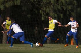 Durante o treino esta tarde no Hotel Fazenda das Amoreiras na cidade de Extrema/MG. O time faz uma intertemporada preparando-se para o prximo jogo dia 17/07 contra o Internacional/RS, na Arena Corinthians, vlido pela 10 rodada do Campeonato Brasileiro de 2014