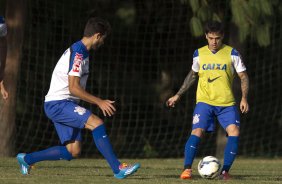 Durante o treino esta tarde no Hotel Fazenda das Amoreiras na cidade de Extrema/MG. O time faz uma intertemporada preparando-se para o prximo jogo dia 17/07 contra o Internacional/RS, na Arena Corinthians, vlido pela 10 rodada do Campeonato Brasileiro de 2014