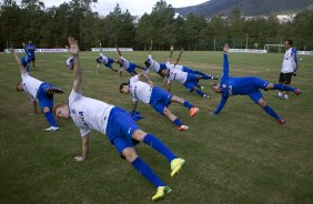 Durante o treino esta tarde no Hotel Fazenda das Amoreiras na cidade de Extrema/MG. O time faz uma intertemporada preparando-se para o prximo jogo dia 17/07 contra o Internacional/RS, na Arena Corinthians, vlido pela 10 rodada do Campeonato Brasileiro de 2014