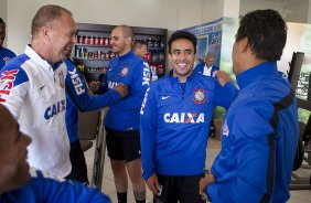 Durante o treino esta manh em uma academia na cidade de Extrema/MG. O time faz uma intertemporada preparando-se para o prximo jogo dia 17/07 contra o Internacional/RS, na Arena Corinthians, vlido pela 10 rodada do Campeonato Brasileiro de 2014