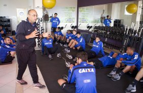 Durante o treino esta manh em uma academia na cidade de Extrema/MG. O time faz uma intertemporada preparando-se para o prximo jogo dia 17/07 contra o Internacional/RS, na Arena Corinthians, vlido pela 10 rodada do Campeonato Brasileiro de 2014