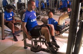 Durante o treino esta manh em uma academia na cidade de Extrema/MG. O time faz uma intertemporada preparando-se para o prximo jogo dia 17/07 contra o Internacional/RS, na Arena Corinthians, vlido pela 10 rodada do Campeonato Brasileiro de 2014