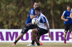 Durante o treino desta tarde no Hotel Fazenda das Amorerias, na cidade de Extrema/MG. O time faz uma intertemporada preparando-se para o prximo jogo dia 17/07 contra o Internacional/RS, na Arena Corinthians, vlido pela 10 rodada do Campeonato Brasileiro de 2014