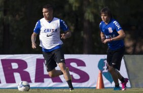 Durante o treino desta tarde no Hotel Fazenda das Amorerias, na cidade de Extrema/MG. O time faz uma intertemporada preparando-se para o próximo jogo dia 17/07 contra o Internacional/RS, na Arena Corinthians, válido pela 10ª rodada do Campeonato Brasileiro de 2014