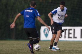 Durante o treino desta tarde no Hotel Fazenda das Amorerias, na cidade de Extrema/MG. O time faz uma intertemporada preparando-se para o próximo jogo dia 17/07 contra o Internacional/RS, na Arena Corinthians, válido pela 10ª rodada do Campeonato Brasileiro de 2014
