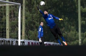 Durante o treino desta manh no Hotel Fazenda das Amorerias, na cidade de Extrema/MG. O time faz uma intertemporada preparando-se para o prximo jogo dia 17/07 contra o Internacional/RS, na Arena Corinthians, vlido pela 10 rodada do Campeonato Brasileiro de 2014