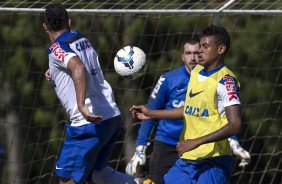 Durante o treino desta manhã no Hotel Fazenda das Amorerias, na cidade de Extrema/MG. O time faz uma intertemporada preparando-se para o próximo jogo dia 17/07 contra o Internacional/RS, na Arena Corinthians, válido pela 10ª rodada do Campeonato Brasileiro de 2014
