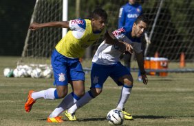 Durante o treino desta manhã no Hotel Fazenda das Amorerias, na cidade de Extrema/MG. O time faz uma intertemporada preparando-se para o próximo jogo dia 17/07 contra o Internacional/RS, na Arena Corinthians, válido pela 10ª rodada do Campeonato Brasileiro de 2014