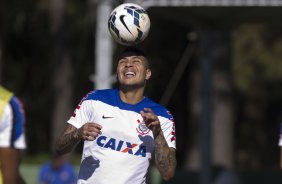 Durante o treino desta manhã no Hotel Fazenda das Amorerias, na cidade de Extrema/MG. O time faz uma intertemporada preparando-se para o próximo jogo dia 17/07 contra o Internacional/RS, na Arena Corinthians, válido pela 10ª rodada do Campeonato Brasileiro de 2014