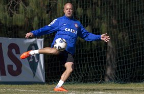Durante o treino desta manhã no Hotel Fazenda das Amorerias, na cidade de Extrema/MG. O time faz uma intertemporada preparando-se para o próximo jogo dia 17/07 contra o Internacional/RS, na Arena Corinthians, válido pela 10ª rodada do Campeonato Brasileiro de 2014
