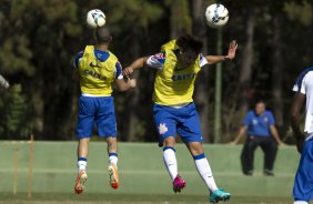 Durante o treino desta manhã no Hotel Fazenda das Amorerias, na cidade de Extrema/MG. O time faz uma intertemporada preparando-se para o próximo jogo dia 17/07 contra o Internacional/RS, na Arena Corinthians, válido pela 10ª rodada do Campeonato Brasileiro de 2014