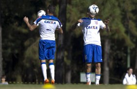 Durante o treino desta manh no Hotel Fazenda das Amorerias, na cidade de Extrema/MG. O time faz uma intertemporada preparando-se para o prximo jogo dia 17/07 contra o Internacional/RS, na Arena Corinthians, vlido pela 10 rodada do Campeonato Brasileiro de 2014