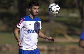 Durante o treino desta manhã no Hotel Fazenda das Amorerias, na cidade de Extrema/MG. O time faz uma intertemporada preparando-se para o próximo jogo dia 17/07 contra o Internacional/RS, na Arena Corinthians, válido pela 10ª rodada do Campeonato Brasileiro de 2014