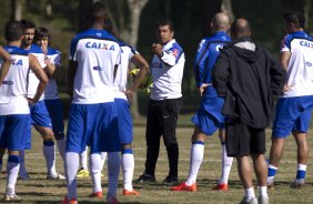 Durante o treino desta manh no Hotel Fazenda das Amorerias, na cidade de Extrema/MG. O time faz uma intertemporada preparando-se para o prximo jogo dia 17/07 contra o Internacional/RS, na Arena Corinthians, vlido pela 10 rodada do Campeonato Brasileiro de 2014