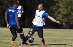 Durante o treino desta manh no Hotel Fazenda das Amorerias, na cidade de Extrema/MG. O time faz uma intertemporada preparando-se para o prximo jogo dia 17/07 contra o Internacional/RS, na Arena Corinthians, vlido pela 10 rodada do Campeonato Brasileiro de 2014