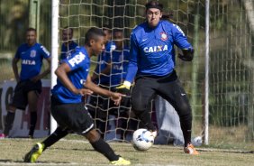 Durante o treino desta manh no Hotel Fazenda das Amorerias, na cidade de Extrema/MG. O time faz uma intertemporada preparando-se para o prximo jogo dia 17/07 contra o Internacional/RS, na Arena Corinthians, vlido pela 10 rodada do Campeonato Brasileiro de 2014