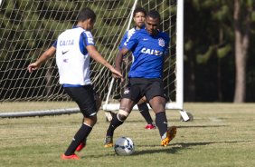 Durante o treino desta manh no Hotel Fazenda das Amorerias, na cidade de Extrema/MG. O time faz uma intertemporada preparando-se para o prximo jogo dia 17/07 contra o Internacional/RS, na Arena Corinthians, vlido pela 10 rodada do Campeonato Brasileiro de 2014